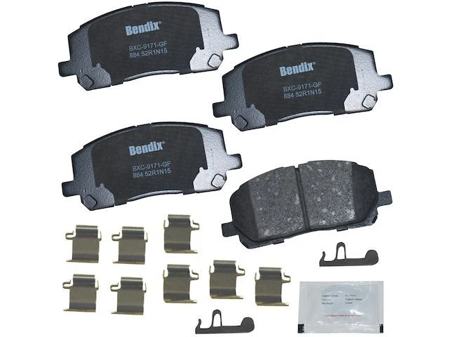 Juego de pastillas de freno delanteras Bendix 32982HKGW 2004 2003 para Toyota Highlander 2001-2007 Foto 1 de 2