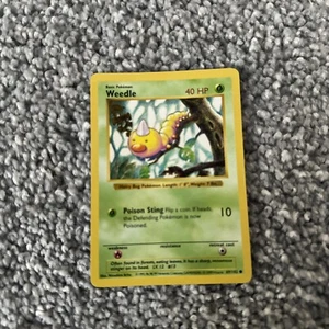 Shadowless Weedle 69/102 - NM/LP Vintage 1999 WotC Base Set Pokemon Card - Picture 1 of 2