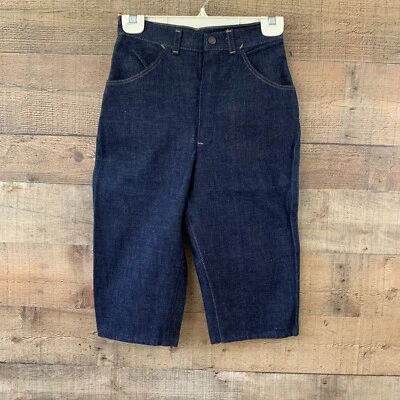 Pantalones de mezclilla de 25” con cremallera frontal vintage de los años 60 nuevos con etiquetas Foto 1 de 4