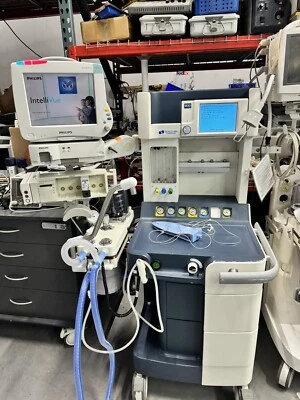 SpaceLabs 麻醉机 带飞利浦麻醉监测仪 Ecg Nibp Spo2 — 第 1/4 张图片