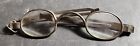 Rare Steel Eyeglasses w/Lenses Unusual Adjustable Partial Temples 5 & 2 On Right