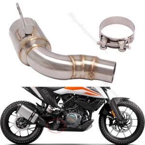 Mid Exhaust Pipe Slip On Modified for Duke 390 RC390 Adventure 390 250 2021-2023 - Picture 1 of 9