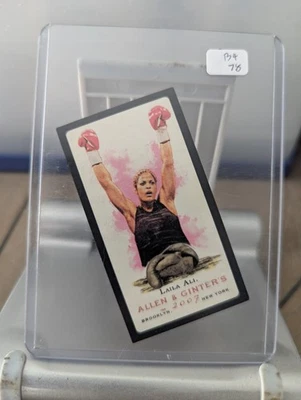 2007 Topps Allen & Ginter's Mini Black Border No Number Back Laila Ali Rookie RC - Image 1 of 2