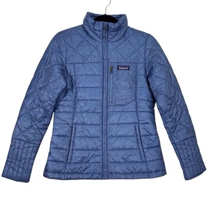 Patagonia Radalie Puffer Jacket Women’s Small Blue Quilted Full Zip Insulated - Picture 1 of 13