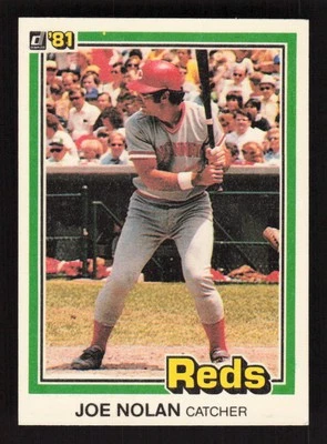 Joe Nolan 1981 Donruss #302 Cincinnati Reds Baseball Card EX-MINT - Image 1 of 2