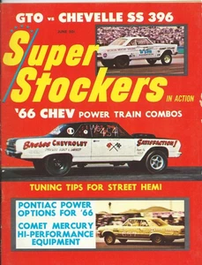 June 1966 Super Stockers in Action! Vol 2 #1! '66 GTO! Chevelle! Dodge Hemi! - Bild 1 von 1