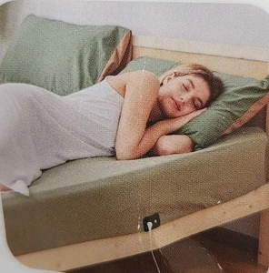 NEU Erdung gut Spannbetttuch QUEEN in grau 60" x 80" - Bild 1 von 8