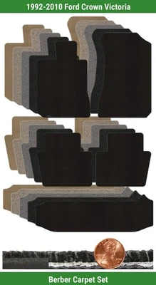 Набор берберских ковриков на заказ для 1992-2010 Ford Crown Victoria (5 штук) #LU2 - Изображение 1 из 4