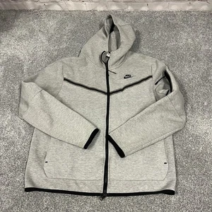 Nike Tech Fleece Full-Zip Hoodie Herren Gr. Large L grau schwarz - Bild 1 von 10