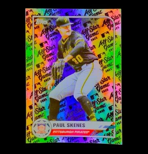 PAUL SKENES RARE LOGOFRACTOR REFRACTOR RAINBOW FOIL Holo Topps 2025 - PIRATES - Picture 1 of 5