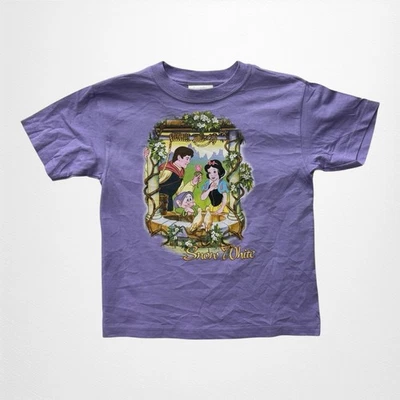 Vintage Kids Walt Disney World Snow White  Purple T-Shirt Size Small 6 Deadstock - Image 1 of 4