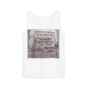 Unisex Garment-Dyed Tank Top Vintage Playland Park Werbung - Bild 1 von 65