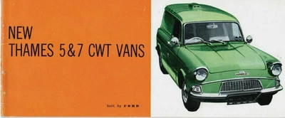 Ford Thames 5 & 7cwt Van 1961-1962 UK Market Smaller Format Brochure Anglia 105E - Image 1 of 2