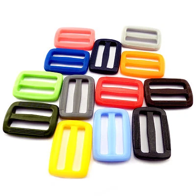 30 mm / 1.18" - plastic DELRIN buckles slider 3 bar slider for webbing strap AOE - Image 1 of 2