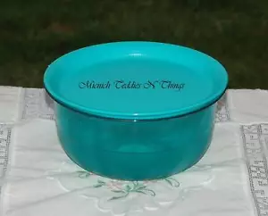 TUPPERWARE AQUA SHEERLY ELEGANT ILLUSIONS 1 L BOWL - Picture 1 of 1