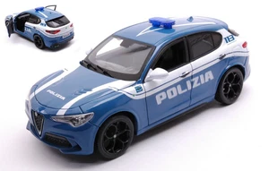 Modellino auto scala 1:24 Burago ALFA ROMEO STELVIO POLIZIA modellismo diecast - Imagen 1 de 1