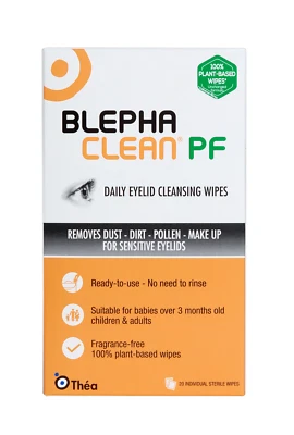 THEA Blephaclean wipes Preservative Free ocusoft evolve pure naviblef lumecare