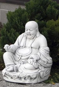 Buddha sitzend (S101098) Gartenfigur Skulptur Statue Steinguss Betonguss 30 cm - Bild 1 von 1