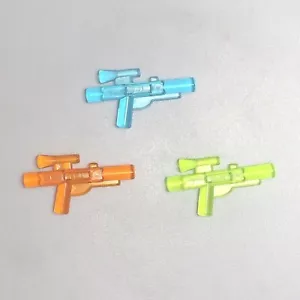 Lot of 3 Lego Prototype Trans Colors Star Wars Blasters Guns Weapons Error - Picture 1 of 1