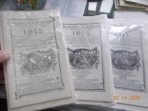 3 Sets of Sealed Farmer's Almanack Reprints 1815/1915, 1816/1916, 1817/1917 - Bild 1 von 2