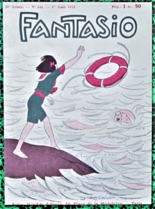 ROUBILLE Original 1925 Vintage French Print To Frame DROWNING IN SEA OF DEBT! - Picture 1 of 1