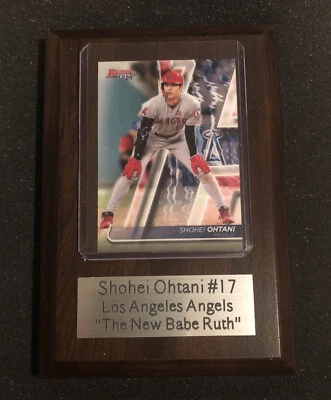 shohei ohtani #17 Los Angeles Angles “The New Babe Ruth” plaque - Image 1 of 2