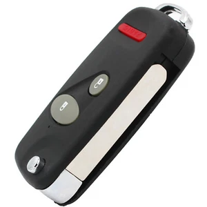 Para Honda Accord Civic Pilot Element 3 Botones Abatible Control Remoto Llave Estuche Carcasa Llavero - Imagen 1 de 6