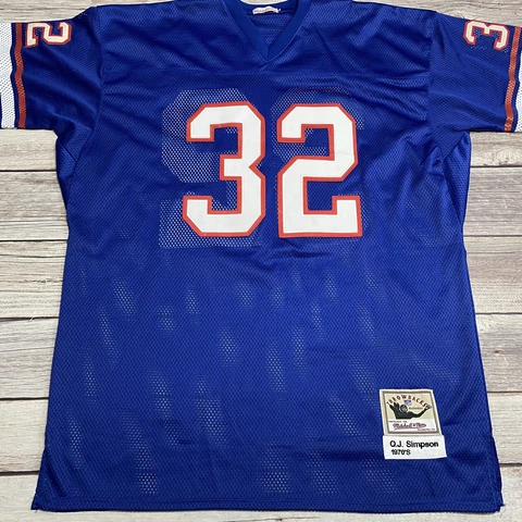 OJ Simpson Mitchell & Ness Men Jersey Sz 58 Buffalo Bills 1970’s Throwbacks 4XL Cover