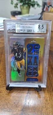 2011 Troy Polamalu Topps Triple Threads "2 X SB CHAMP" Relic/36  BGS 8.5 NM-MT+ - Image 1 of 4