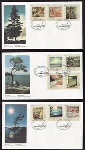 1995 / OFDC - Canada Full Envelope - Stamp Set - Group of Seven Artists  cv$10+ - Picture 1 of 2