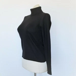 Randolph Duke Womens Sweater NEW Black Angora Cashmere Cotton Multi-Blend Sz S - Picture 1 of 11