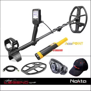 METAL DETECTOR THE LEGEND WHP NOKTA MAKRO CUFFIE LG30 ASTA CARBONIO+ ACCUPOINTER - Imagen 1 de 6