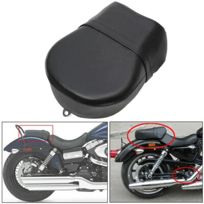 Asiento de pasajero trasero negro para Harley Sportster XL1200 883 48 07-15  Foto 1 de 4