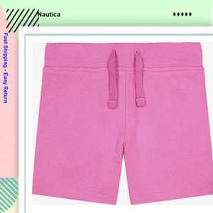 Nautica Girls Little School Uniform Fleece Short Rose Pink M 5. - Picture 1 of 2