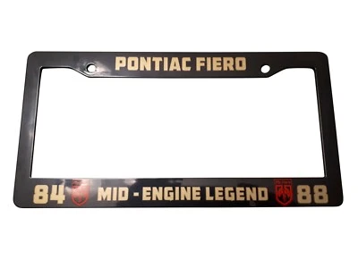 Marco conmemorativo de matrícula Pontiac Fiero Foto 1 de 4