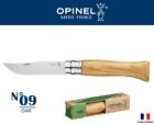 Couteau pliant poignée en bois chêne inoxydable Opinel France No09 002424