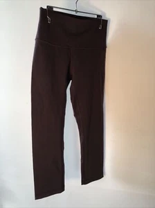 LULULEMON Sz 6 Wunder Under 21” inseam maroon eggplant cropped leggings LULU - Picture 1 of 7