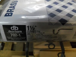Dearborn Brass 704BN-1 1-1/2" 17GA P trap Chrome - Picture 1 of 1