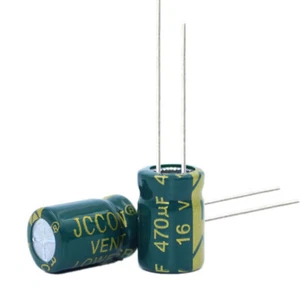 20pcs 16v470uf Condensatore Elettrolitico Alluminio Adattatore Alimentazione Audio 6x12 8x12mm - Foto 1 di 4