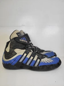 Vintage Adidas Protactic Wrestling Shoes Men's 12 Blue RARE boxing Combat Speeds - Picture 1 of 8
