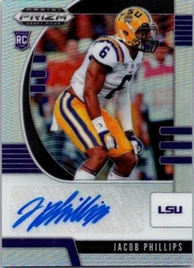 Panini Prizm Draft Picks Silver Prizm RC 2020 autógrafo Jacob Phillips #191 - Imagen 1 de 1
