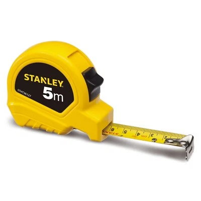 STANLEY, 5M/16' X 19MM TAPE, STANLEY SHORT TAPE RULE, STHT36127-812, QTY. 50 PCS - Image 1 of 3