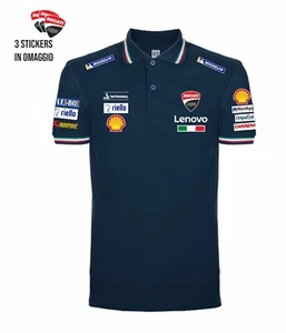 Ducati racing tricolor polo shirt REPLICA SPORT MOTORCYCLE G SUPERSPORT + 3 stickers - Picture 1 of 1