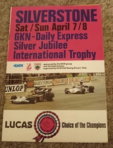 Silverstone Silver Jubilee International Trophy Meeting April, 1973 Programme. - Picture 1 of 6
