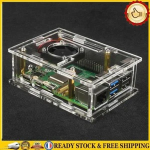 For Raspberry Pi 5 Acrylic Case Pure Copper Heatsink with Cooling Fan (Model D) - Bild 1 von 10