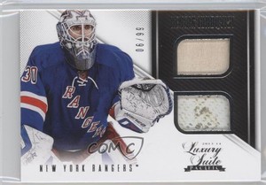 2013 Rookie Anthology Luxury Suite Memorabilia Dual /99 Henrik Lundqvist #79 HOF