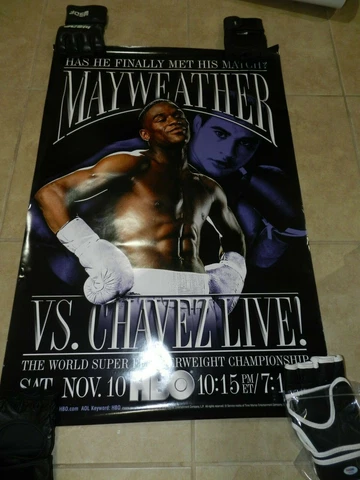 FLOYD MAYWEATHER VS JESUS CHAVEZ HBO BOXING POSTER "RARE" Cover