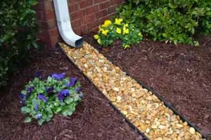 Gutter Splash Block Downspout Rain Diverter 12X38 In. Water Channel Guard Divert - Picture 1 of 4