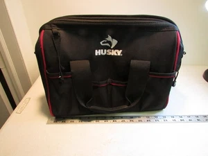 Husky 14 in. 16 Pocket Zippered Tool Bag Heavy Duty Storage Organizer - Picture 1 of 7