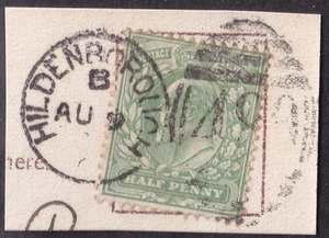 GB BRITAIN Edward 7th DUPLEX POSTMARK / CANCEL "HILDENBOROUGH 489" 190 ? - Bild 1 von 1